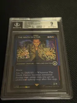 MTG The Ninth Doctor *SERIALIZED FOIL* Doctor Who (460/509) BGS 9 - Image 1