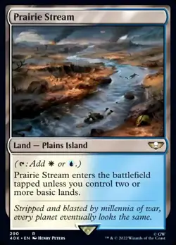 MTG Prairie Stream [Warhammer 40,000] Near Mint Magic - Image 1