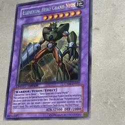 Yu-gi-oh Rarest Yugioh Misprint Elemental Hero Grand Neos Ct04 Part Super/secret - Image 5