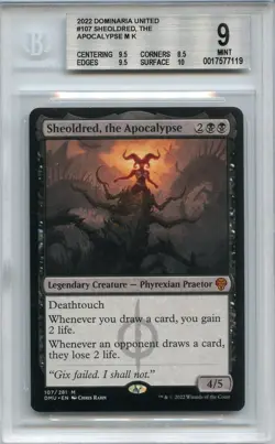 2022 MINT SHEOLDRED, THE APOCALYPSE #107 Non BGS 9B+++ (w/ subs) DMU MTG - Image 1