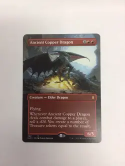 Mtg Ancient Copper Dragon (Borderless) Commander Legends: Battle for Baldur's... - Image 1