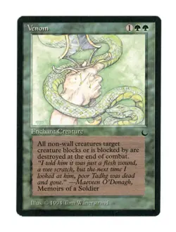 Venom - The Dark, Magic the Gathering MtG - NM - Image 1