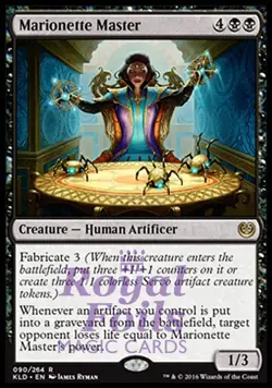 Marionette Master 1x FOIL KLD MTG Kaladesh Rare MINT black - Image 1