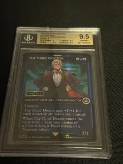 Magic The Gathering MTG The Third Doctor Dr. Who Foil Serialized 098/503 BGS 9.5 - Image 1