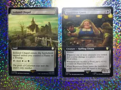 MTG Regular Extended Art: 0111 Rapacious Guest; 0500 Isolated Chapel - Image 1