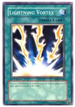 1x Lightning Vortex - SD8-EN026 - Common - 1st Edition NM YuGiOh! Starter Deck 412897559439 - Image 1