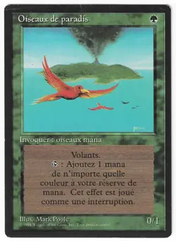 ►Magic-Style◄ MTG - Birds of Paradise - French Revised FBB - Played - Image 1