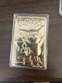 Pokemon #25 Pikachu 23k Gold Plated Trading Card 1999 Burger King - Image 3