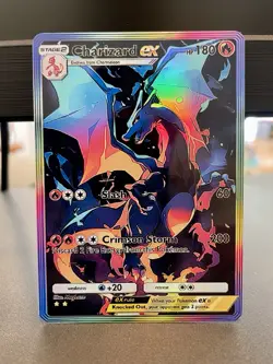 Pokemon TCG Custom Pocket Style Charizard EX Holo SIR - Fan Art - Image 1