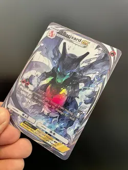 Pokemon TCG Custom Pocket Style Charizard EX Holo Immersive Rare - Fan Art - Image 3