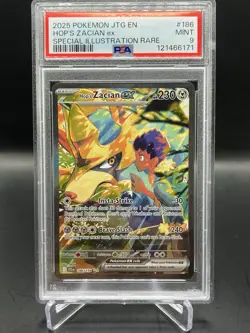 2025 POKEMON JTG EN-JOURNEY TOGETHER #186 HOP'S ZACIAN EX PSA 9 - Image 1