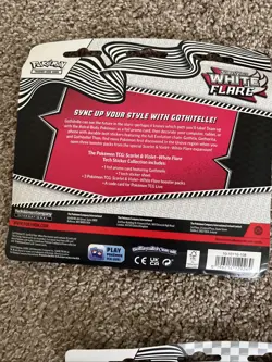 Pokemon TCG Scarlet Violet White Flare 3Pk Blister Tech Sticker Collection Lot 2 - Image 5