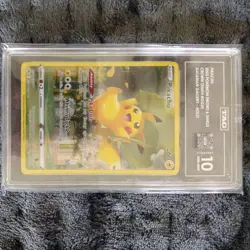 Pokemon Pikachu TAG 10 GEM Mint GG30/GG70 Full Art Crown Zenith Galarian Gallery - Image 1