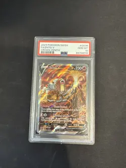 2023 POKEMON SWORD & SHIELD CROWN ZENITH #GG36 FULL ART ENTEI V PSA 10 - Image 1