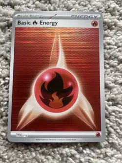 Pokemon - SVE018 - Basic Fire Energy - Holo - White Flare/Black Bolt - Image 1
