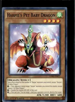 Yugioh! Harpie's Pet Baby Dragon - LDS2-EN071 1st Edition - Image 1