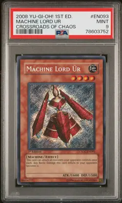 Yugioh Machine Lord Ur EN093 Crossroads Of Chaos PSA 9 - Image 1