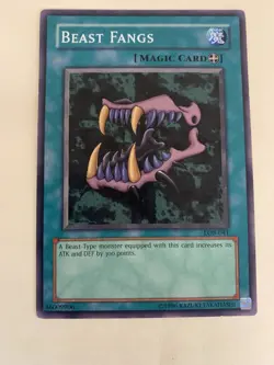 Beast Fangs - LOB-041 - Common - Unlimited Edition YuGiOh - Image 1