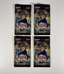 Yu Gi Oh Invasion of Chaos 4 Booster Packs Korean 1996 Konami Yugioh Card Game - Image 1