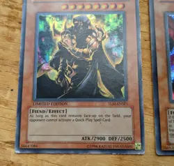 1996 Yu-Gi-Oh YuGiOh Cards Invader of Darkness & Helpoemer TLM-ENSE1 DR1-EN006 - Image 5