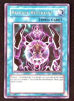 Release Restraint YuGiOh Flaming Eternity Spell Common - Image 1