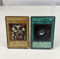 1996 Yu-Gi-Oh YuGiOh Cards Summoned Skull & Dark Hole BPT-002 / LOB-052 - Image 1