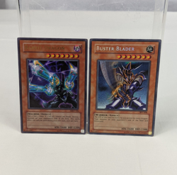 1996 Yu-Gi-Oh YuGiOh Holo Cards Barrel Dragon & Buster Blader MRD-126 BPT-008 - Image 1