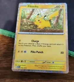 Pikachu 2025 NEW McDonald’s Happy Meal Pokemon Promo Card Holo 02/15 ✨ - Image 1