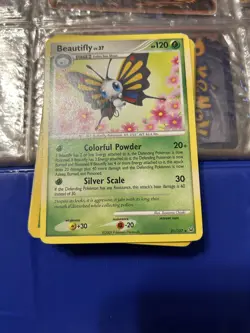 Beautifly 21/127 - NON-HOLO - Rare - Platinum - 2009 POKEMON CARD - NM - Image 1