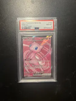 Mew EX Holo Ultra Rare Pokemon TCG Scarlet & Violet Card 151/165 PSA 8 - Image 1