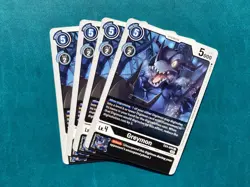 Greymon EX4-044 Playset Alternative Being Booster Digimon Card x4 - Image 1