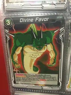 Universal Onslaught, Divine Favor Bt9-088 Dragon Ball Super TCG Card - Image 1