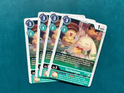 Terriermon EX4-032 Playset Alternative Being Booster Digimon Card x4 - Image 1