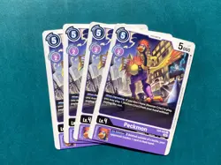 Peckmon EX4-055 Playset Alternative Being Booster Digimon Card x4 - Image 1