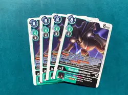 BlackRapidmon EX4-036 Playset Alternative Being Booster Digimon Card x4 - Image 1