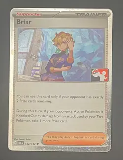 Pokemon Card Briar 132/142 Prize Pack Series Cosmos Holo - Near Mint - Image 1