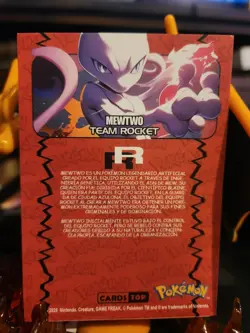Pokemon Team Rocket Mewtwo #150 NON TCG card - Image 2