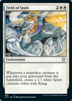 MTG Field of Souls [Innistrad: Crimson Vow Commander] Near Mint Magic - Image 1