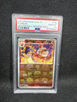 PSA 10 Gem Mint JPN Flareon Master Ball Reverse S&V 151 136/165 Pokemon - Image 3