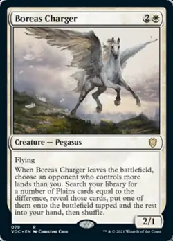 MTG Boreas Charger [Innistrad: Crimson Vow Commander] Near Mint Magic - Image 1