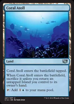 Coral Atoll - Medium Play MTG Commander 2014 Edition - Image 1