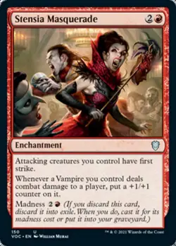 MTG Stensia Masquerade [Innistrad: Crimson Vow Commander] Near Mint Magic - Image 1