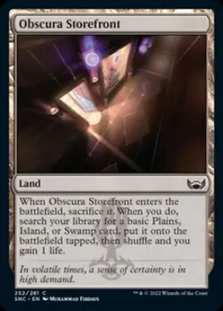 MTG Obscura Storefront [Streets of New Capenna] Near Mint Magic - Image 1