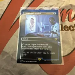 MTG Permission Denied Borderless Jurassic World Collection #0017 Near Mint - Image 1