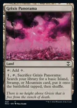 MTG Grixis Panorama [Streets of New Capenna Commander] Near Mint Magic - Image 1