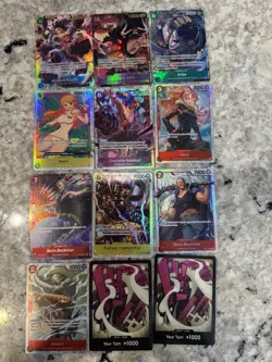 One piece card lot with 12 Random cards(see pics) - Image 1