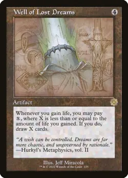 MTG - Well of Lost Dreams (Schematics) - The Brothers' War - X1 - (NM) - - Image 1