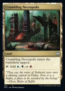 MTG Crumbling Necropolis [Streets of New Capenna Commander] Near Mint Magic - Image 1