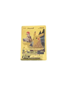 Pikachu Foil Metal Pokemon Pokemon Fan Art Collectible Card Trading - Image 1