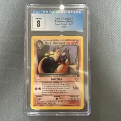 Dark Charizard 4/82 Team Rocket HOLO Pokemon CGC graded 8 - Image 1